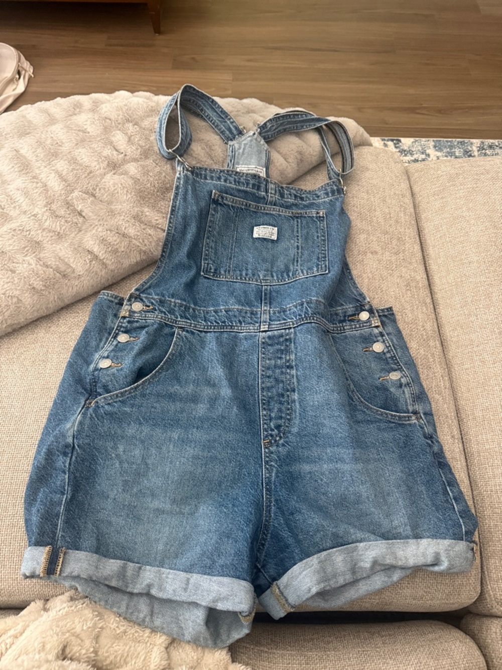 Levi's Light Blue Denim Overalls